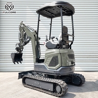 Excavadora Mini FULCORE con Envío Gratuito, Chasis Ajustable con Tren de Rodaje Telescópico Opcional para Obras Pequeñas
