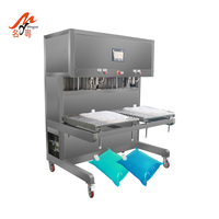 Machine de remplissage semi-automatique à double tête pour boîtes et sacs aseptiques de 2L, 3L, 5L, 10L, 20L (sauces, lait, chocolat, jus de fruits, crème, liquides)