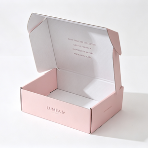 Custom Logo Printed Luxury Skincare Cosmetic Mailer <b>Box</b> Eco-Friendly Corrugated Shipping <b>Box</b> Matt Lamination Gold Foil - Product Image 1