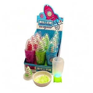Bonbons durs Chinois Super Amusants en forme de fusées lumineuses, saveur fruitée, Halal, emballage coloré en boîte - Product Image 2