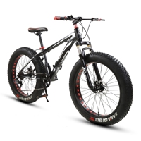 Vélo Tout-Terrain Fatbike des Neiges en Gros, Cadre en Acier à Haute Teneur en Carbone ou Alliage d'Aluminium, Pneus Larges 4.0, Tailles 20/26 Pouces