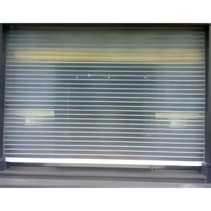 <span class=keywords><strong>PVC</strong></span> trong suốt gấp đôi tinh thể trung tâm mua sắm chống trộm gấp màn trập cửa trượt phân vùng cửa - Product Image 2