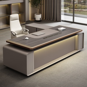 Hiện đại sang trọng Điều hành bàn đặt CEO bàn gỗ với Walnut grey Ghế văn phòng thiết kế mới <span class=keywords><strong>Modular</strong></span> nội thất văn phòng - Product Image 6