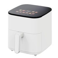 Freidora de Aire Multifuncional de Alta Capacidad 4L, Totalmente Automática, con Calefacción, Horno Eléctrico sin Aceite de 1200W para Uso Doméstico