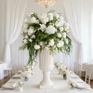 Bola de <span class=keywords><strong>Flores</strong></span> de Boda de Alta Gama, Hilera de <span class=keywords><strong>Flores</strong></span> Naturales Blancas para Decoración de Pasillos y Escenarios, Elegantes <span class=keywords><strong>Centros</strong></span> de Mesa con <span class=keywords><strong>Flores</strong></span> para Caminos - Product Image 4