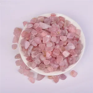 Fabrik preis Polierte Chakra Morganit Heilung Pink Beryl Tumbled Stones