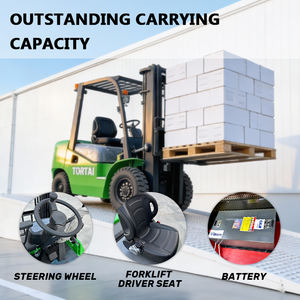 מכירת מפעל במחיר נמוך מלגזה דיזל 2.5 טון מלגזה גלגלית 1.5 2 2.5 3 3.5 טון מלגזה דיזל משלוח חינם - Product Image 4