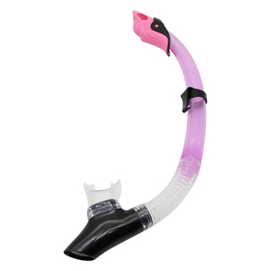 Hot Sale <strong>Silicone</strong> Mouthpiece Swim Diving Snorkeling, Semi Dry Top Snorkel <strong>Underwater</strong> Breathing Pipe for Adults - Product Image 2