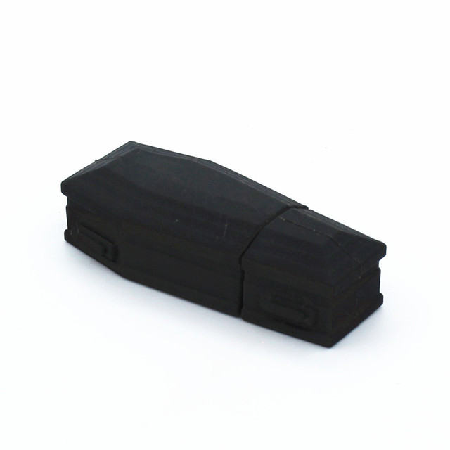 Fast Speed 16GB Bulk Order Individualized Design with Key Ring Coffin Shape Silicon USB Flash Drive
