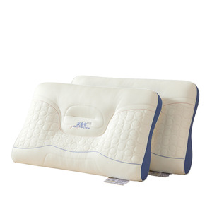 Health <b>Pillow</b> Cervical Support Memory Foam Concave Shape Full Head For Adults Side Sleeping <b>Pillow</b> One Pair White - Product Image 1