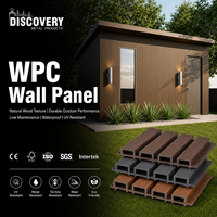 Panneaux muraux WPC d'extérieur, panneaux PVC d'extérieur, panneaux muraux WPC, revêtement composite à lattes, mur extérieur pour usage hôtelier