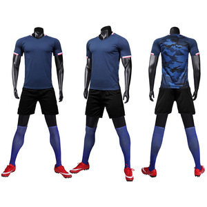 Bán Buôn Thăng hoa Áo Bóng Đá Tùy Chỉnh Người Đàn Ông + Trẻ Em Trống Retro Đồng Phục Bóng Đá Đặt Người Đàn Ông Đội Đào Tạo Bóng Đá Mặc - Product Image 4