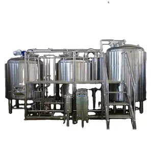 HongLin 600L 6HL 5BBL SUS304 calefacción de vapor fabricantes de equipos de cervecería de dos recipientes