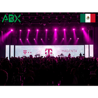 Mur vidéo LED incurvé 500x500mm P3.91 P2.976, taux de rafraîchissement élevé 3840Hz, location pour grands événements, écran LED de fond de scène