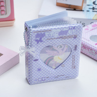 Album Kartu PVC Mini 3-Inci untuk Koleksi Foto Satu Kotak untuk Penyimpanan Polaroid ID Sampul Plastik Baru