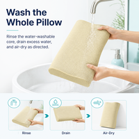 Oreiller de sommeil doux Anyangshu à ions oxygène négatifs, fournit plus de 3000 ions oxygène négatifs et est lavable en machine pour un usage quotidien