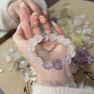 Bracelet porte-bonheur en citrine naturelle, perles de cristal et strass pour femmes et hommes, luxe discret, pierres sélectionnées à la main, cadeau, vente en gros - Product Image 2