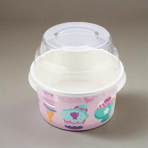 Tazón de helado con diseño de logotipo colorido de 4oz 5oz 8oz 12oz 16oz 26Oz y 32oz de alta calidad - Product Image 1