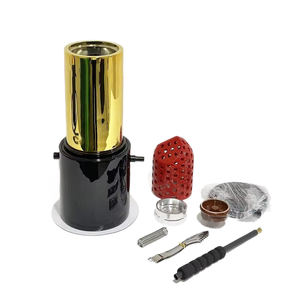 Hochwertiges Maßgefertigtes Luxus-Glas-Shisha-Set Roter Lippenstift Roségold-Shisha Großhandel Neue Anpassung <span class=keywords><strong>High</strong></span>-Tech-Lackierung - Product Image 5