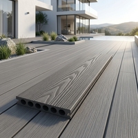 Plancher de terrasse en WPC multicouche Greenview pour extérieur - Système d'assemblage à double verrouillage antidérapant, imperméable, écologique, moderne, gaufrage 3D