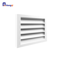 Grille de ventilation extérieure encastrée en aluminium pour l'admission et l'évacuation de l'air frais, résistante aux intempéries, pour systèmes CVC