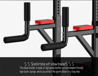 Station de fitness multifonctionnelle pour usage domestique en acier, avec barre de traction, station de tractions verticales et support pour soulevés de genoux, tour de musculation intégrale