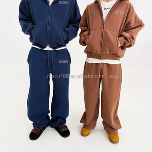 Clothing Manufacturer Custom Unisex Baggy Sweatpants and Hoodies Set <b>Jogging</b> <b>Suit</b> Heavyweight Blank Tracksuit Sweat <b>Suits</b> Men - Product Image 2