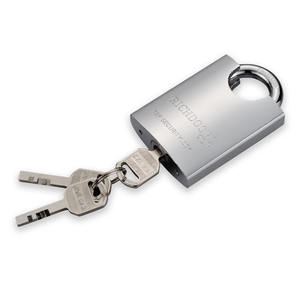 RICHDOOR candado de hierro envuelto en forma de arco de disco de 90mm candado resistente candado de prevención de cizalla - Product Image 3