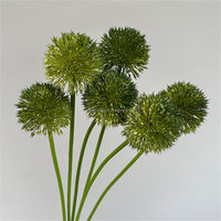 Fleur artificielle en plastique souple L746, fleur d'oignon, Allium Giganteum, longue tige, fausse fleur pour arrangement de mariage et décoration intérieure