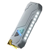 Portable 1000 Lumens UV RGB Lampe de Poche Mini Torche de Poche USB Rechargeable avec Clip et Aimant pour Camping Garage Urgence