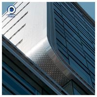 Panneau en aluminium perforé sur mesure pour isolation acoustique, mur-rideau ignifuge pour façade de bâtiment hospitalier