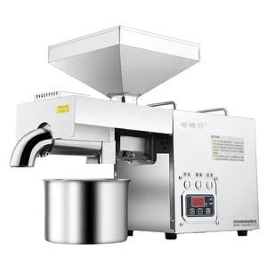 Presse à vis entièrement automatique <span class=keywords><strong>MJ</strong></span> 1250W personnalisable, 10 <span class=keywords><strong>kg</strong></span>/h, en acier inoxydable 304, pour pressage à froid et à chaud, mini, usage domestique, pour olives - Product Image 1