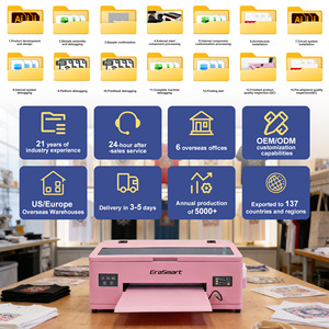 Erasmart USA A3 33cm 13 Pollici Rosa T-Shirt Tessuti Impresora DTF Adesivo Abbigliamento Stampante DTF Macchina da <span class=keywords><strong>Stampa</strong></span> per Piccole Imprese - Product Image 6