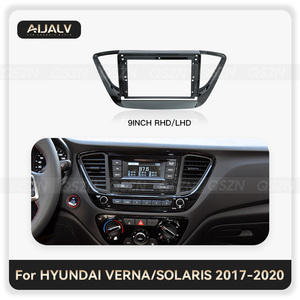 Nuevo MARCO DE REPRODUCTOR DE COCHE <span class=keywords><strong>Android</strong></span> de 9 pulgadas para HYUNDAI VERNA/ SOLARIS 2017-2021 9 accesorios de Radio estéreo para coche Marco de tablero de instalación - Product Image 3