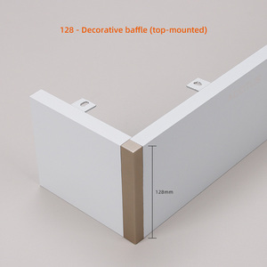 Boîte de cantonnière multifonctionnelle en aluminium pour rideaux - Combinaison libre avec fente pour bande LED pour rideaux et stores enrouleurs - Product Image 5