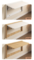 Conception personnalisée Bureau pliant mural en bois de pin Espace de travail moderne pliable peu encombrant pour le travail ou l'étude Technique peinte