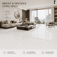 Carreaux de sol et de mur en porcelaine effet marbre, grand format 750x1500mm, brillants, pour intérieur d'appartement, écologiques, vente en gros