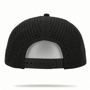 Gorra Snapback de 5 Paneles con Cuerda, Gorras Personalizadas con Orificios de Ventilación Cortados con Láser, Insignia de PVC en la Parte Delantera, Gorras de Alta Calidad, Proveedor de Gorras BSCI - Product Image 4