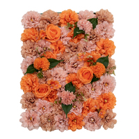 Nouvelle conception de mur de fleurs artificielles réalistes, toile de fond en tissu enroulable, taille personnalisable, imperméable, réutilisable, pour la fête des mères