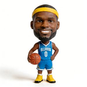 دمى بوب هيد مخصصة لنجوم كرة السلة، هدايا رياضية شخصية من الراتنج لتزيين المكتب والتجميع وهدايا تذكارية للمشجعين - Product Image 1