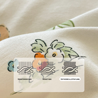 Joli lapin imprimé 100% coton housse de couette ensemble de literie quatre pièces pour enfants et adultes disponible en tailles Twin Queen King