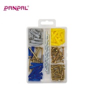 Kit de vis autotaraudeuses en fer Panpal 92 pièces avec forets, manuel, OEM, multi-usages, pour la construction et la fixation domestique, personnalisable