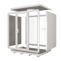 Cabine téléphonique de bureau préfabriquée à vendre mobilier de bureau cabine téléphonique studio portable avec canapé, bureau, mobilier de bureau