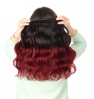 Lots de cheveux humains vierges, couleur 99J, 100%, avec extensions de cheveux, vente en lot, fournisseurs
