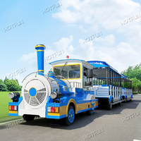 Train touristique électrique sans rails avec 72 sièges pour les parcs, idéal pour les opérations de tourisme quotidiennes, à vendre