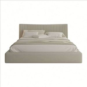 Lit de style italien Shang Yu Shi Jia, moderne et simple, double ou queen size (1,5/1,8 m), haut de gamme pour chambre principale, avec connexion Internet - Product Image 5