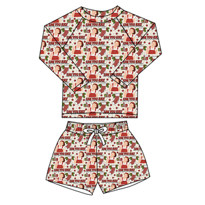 Babylovey Custom Printed Spandex/Polyester Anti-Bacterial Eco-Friendly Two-Piece <strong>Boys</strong> <strong>Swim</strong> Trunk <strong>Set</strong> for Summer - Product Image 2