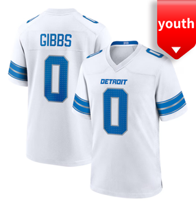 2025 nouveaux designs chemise de Football américain pour jeunes 0 # Gibbs broderie de haute qualité maillot de Football américain respirant séchage rapide - Product Image 4