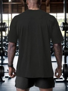 T-shirt décontracté pour homme à col rond, coupe classique, imprimé coloré, pour le sport et le fitness, fabrication en usine, personnalisation disponible. F10 - Product Image 4