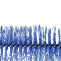 Brosse de nettoyage industrielle pour bouteille d'eau et gourde, en nylon torsadé, avec manche en bois, tête de 35 mm, longueur des poils de 120 mm, taille personnalisée
